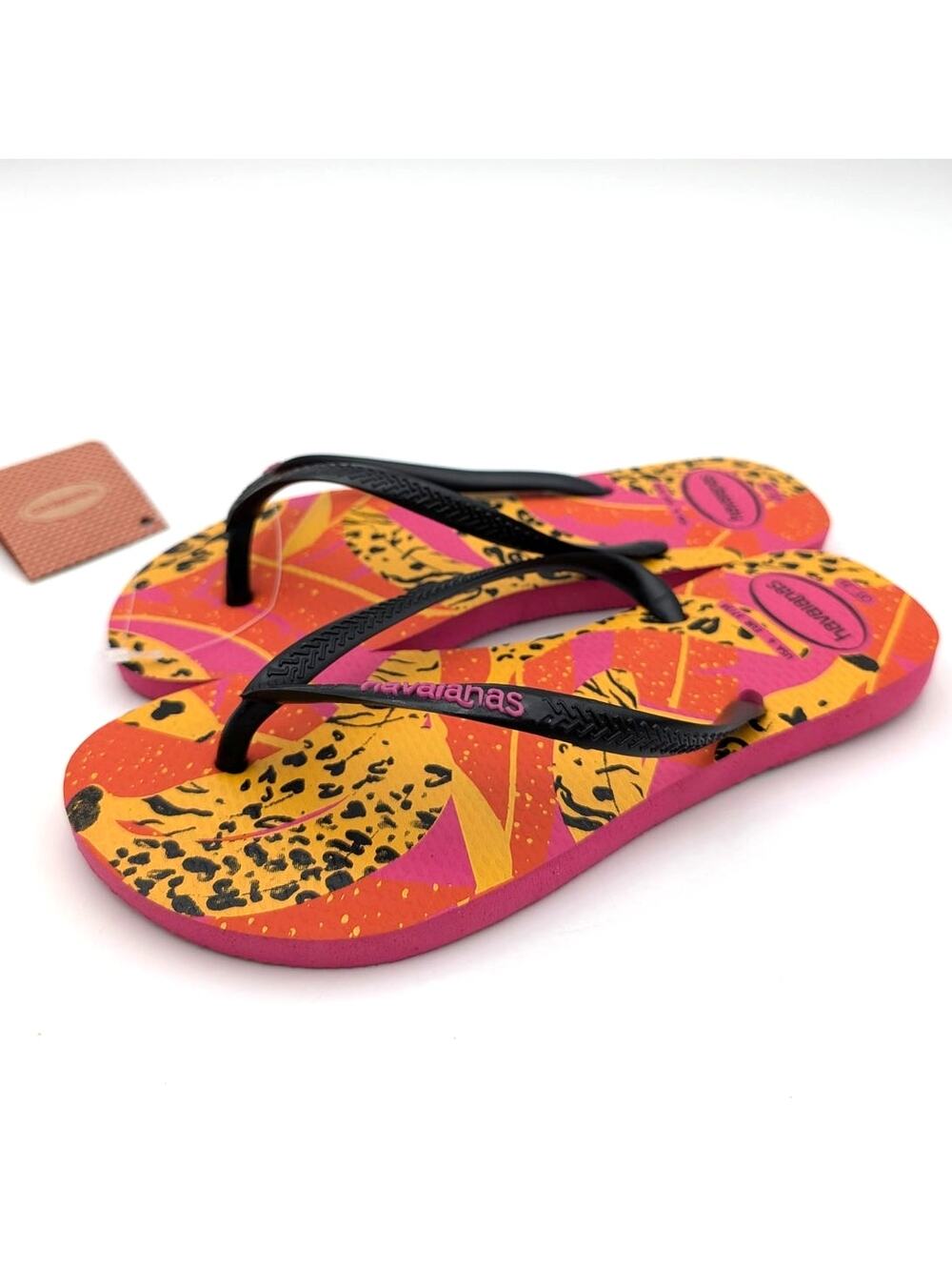 Havaianas Slim Summer Fruits Flip Flop Sandals Womens Multi color Sz US6 EU37/38